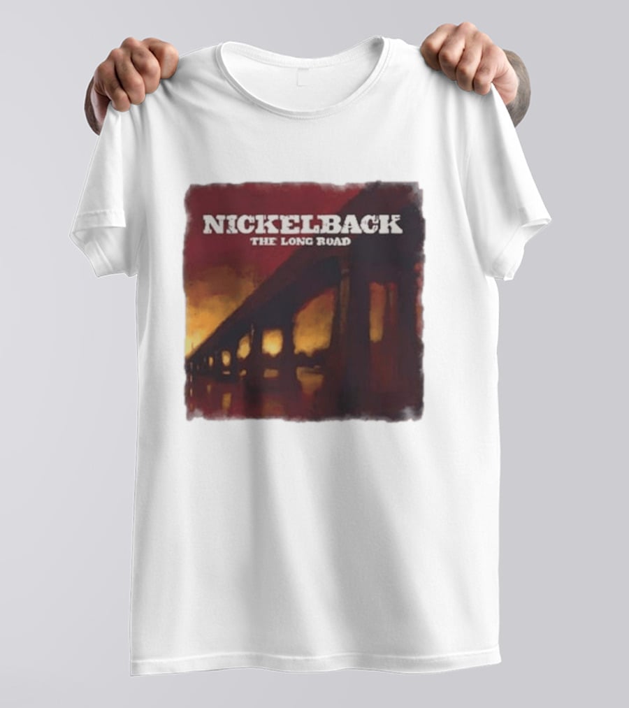 Nickelback The Long Road 2023 Album Art Bridge T-Shirt