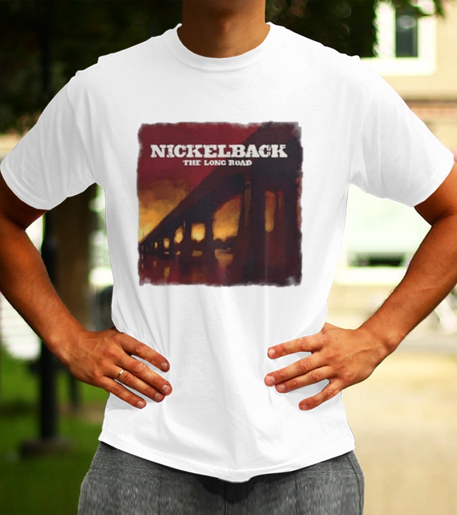 Nickelback The Long Road 2023 Album Art Bridge T-Shirt