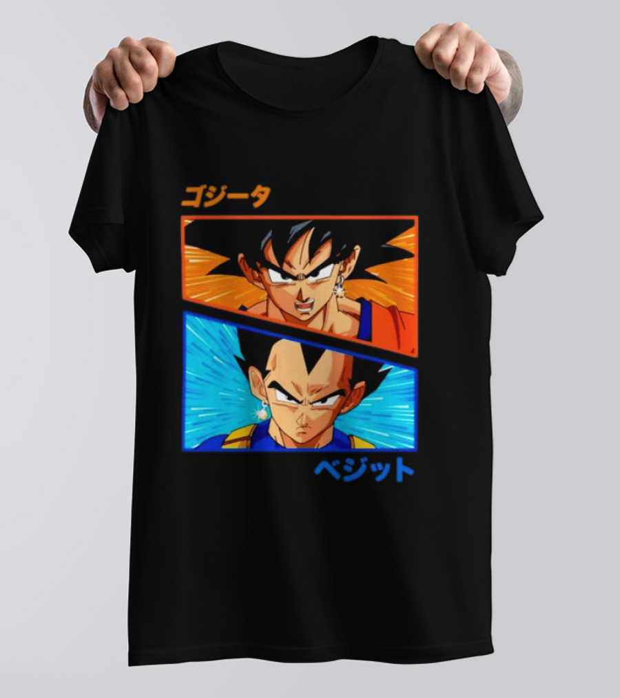 Gogeta Vegito Fusion Transformation Dragon Ball Z Super Saiyan Anime T-Shirt