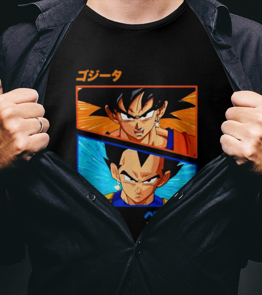 Gogeta Vegito Fusion Transformation Dragon Ball Z Super Saiyan Anime T-Shirt