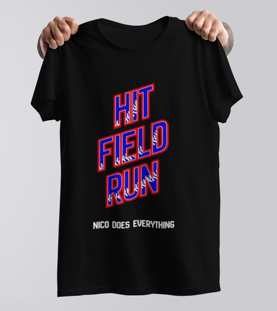 Hit Field Run Nico Does Everything Bold Sports T-Shirt