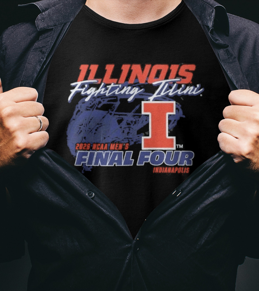 Illinois Fighting Illini 2026 NCAA Men's Final Four Champions T-Shirt