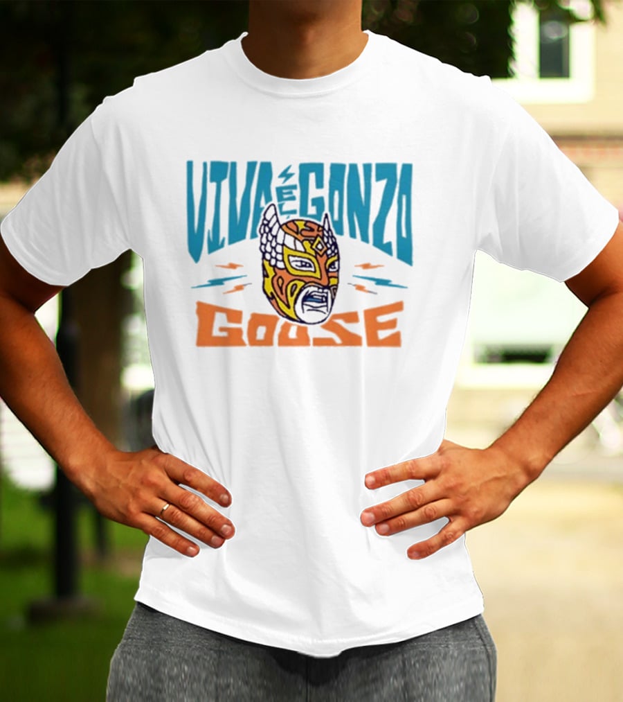 Viva El Gonzo Goose Lucha Libre Mask Artistry T-Shirt