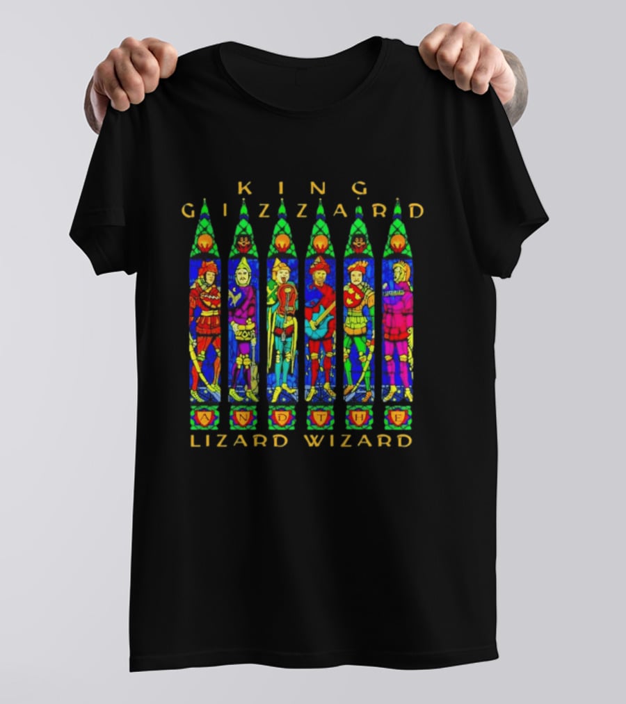King Gizzard And The Lizard Wizard Stained Glass Band T-Shirt