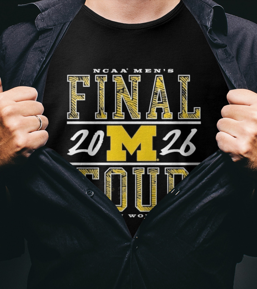 Michigan Wolverines 2026 NCAA Men's Basketball Final Four T-Shirt