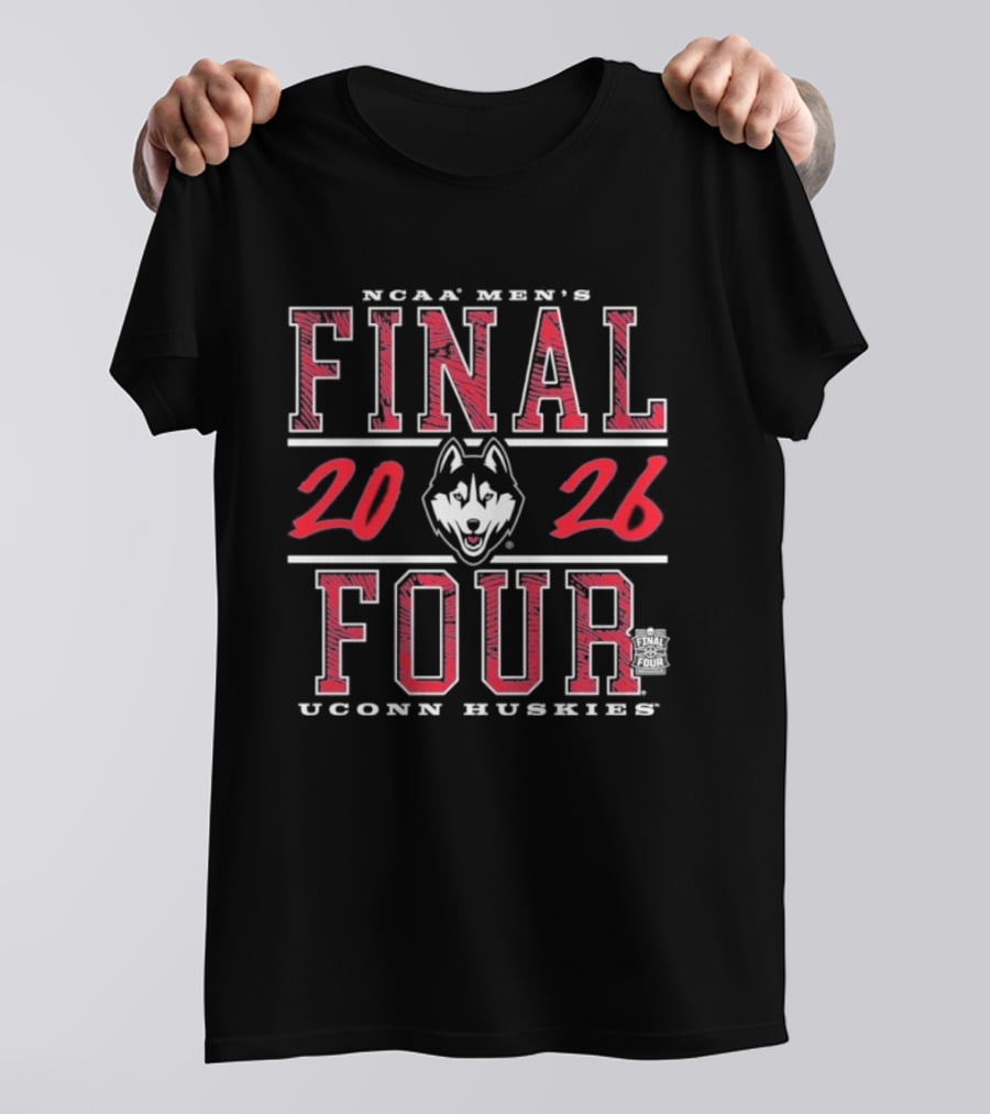 NCAA Men's Final Four 2026 UConn Huskies Basketball Championship T-Shirt