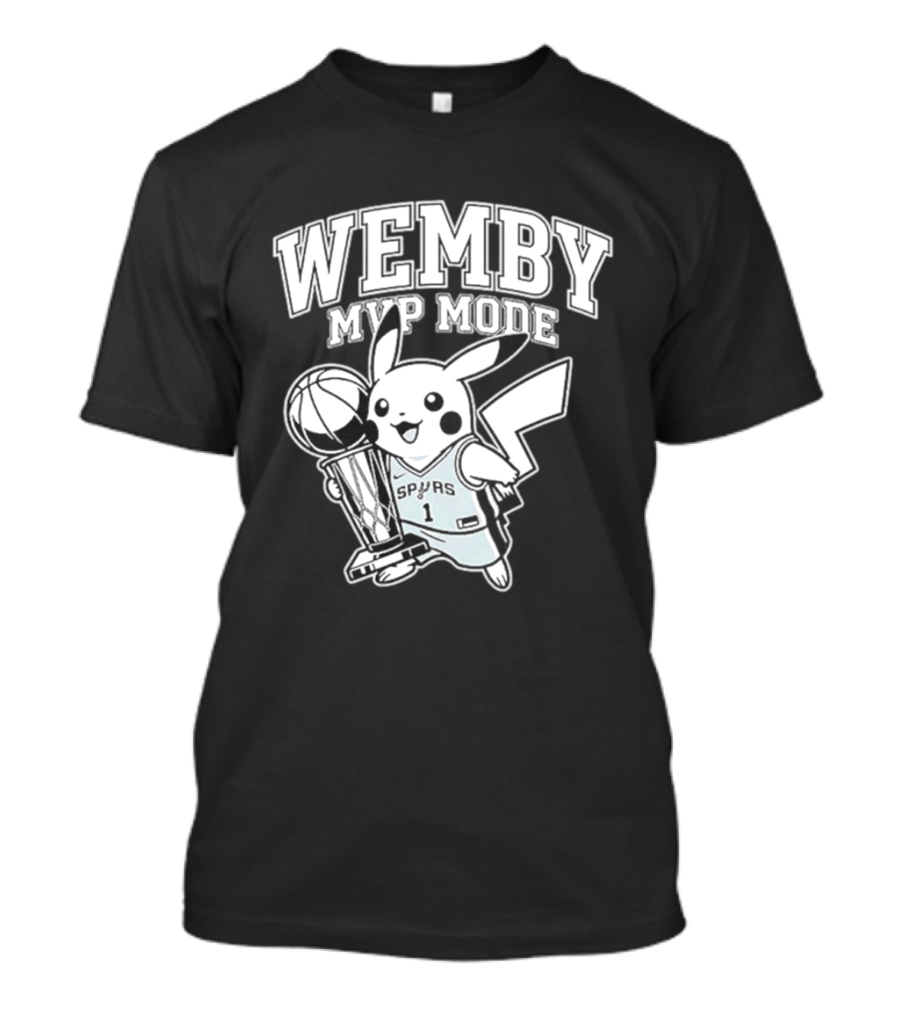 Wemby MVP Mode Pikachu Spurs NBA Victor Wembanyama T-Shirt