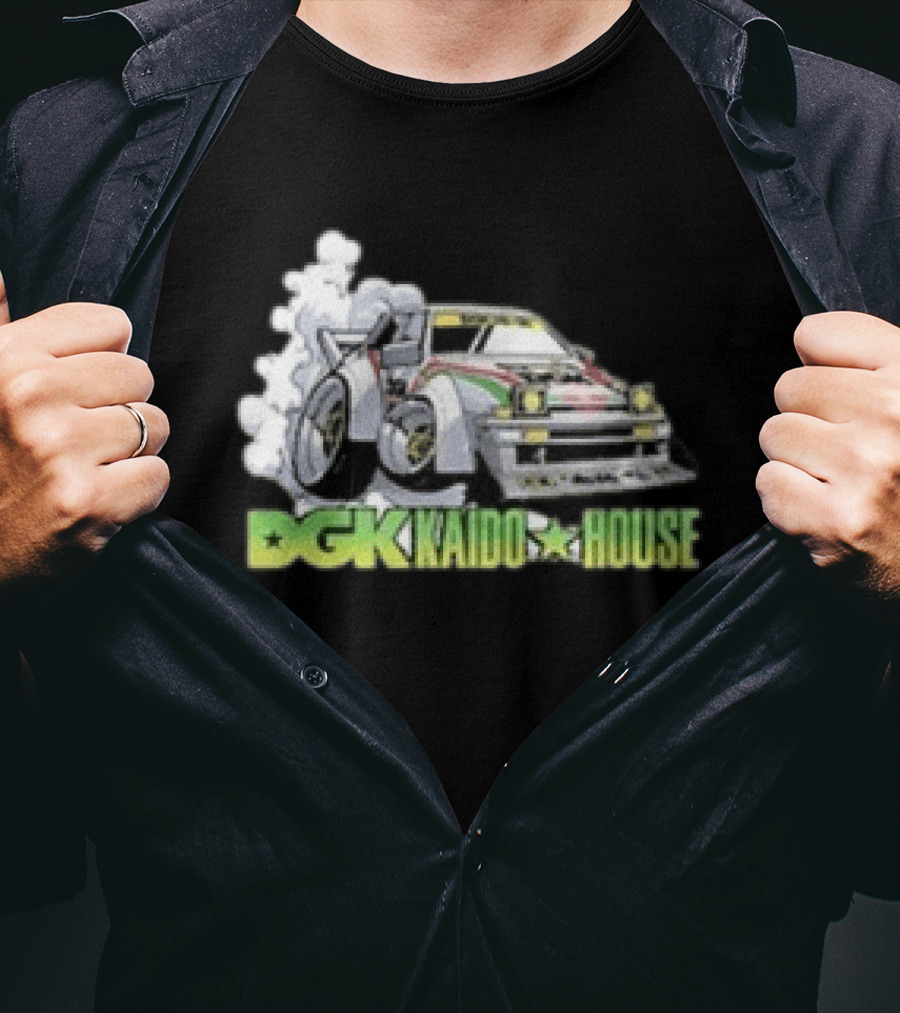 DGK Kaido House Street Spec Wide Open Racing Car Drift T-Shirt