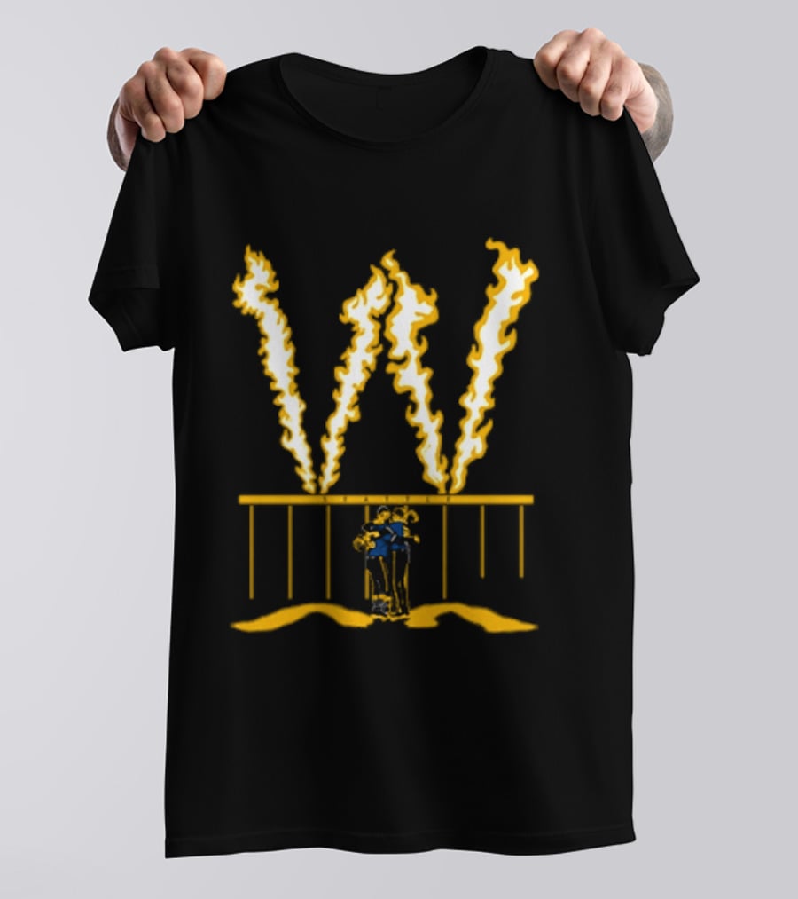 Seattle Baseball Fire The W Victory Celebration Flames T-Shirt