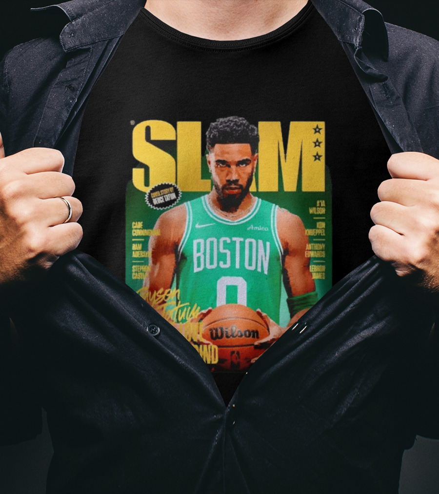 Slam Magazine Jayson Tatum Boston Celtics For The Love Of The Grind T-Shirt