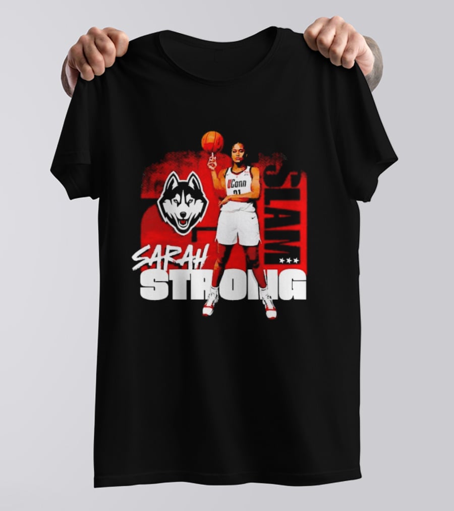 UConn Huskies SLAM Sarah Strong No 21 Women's Basketball T-Shirt
