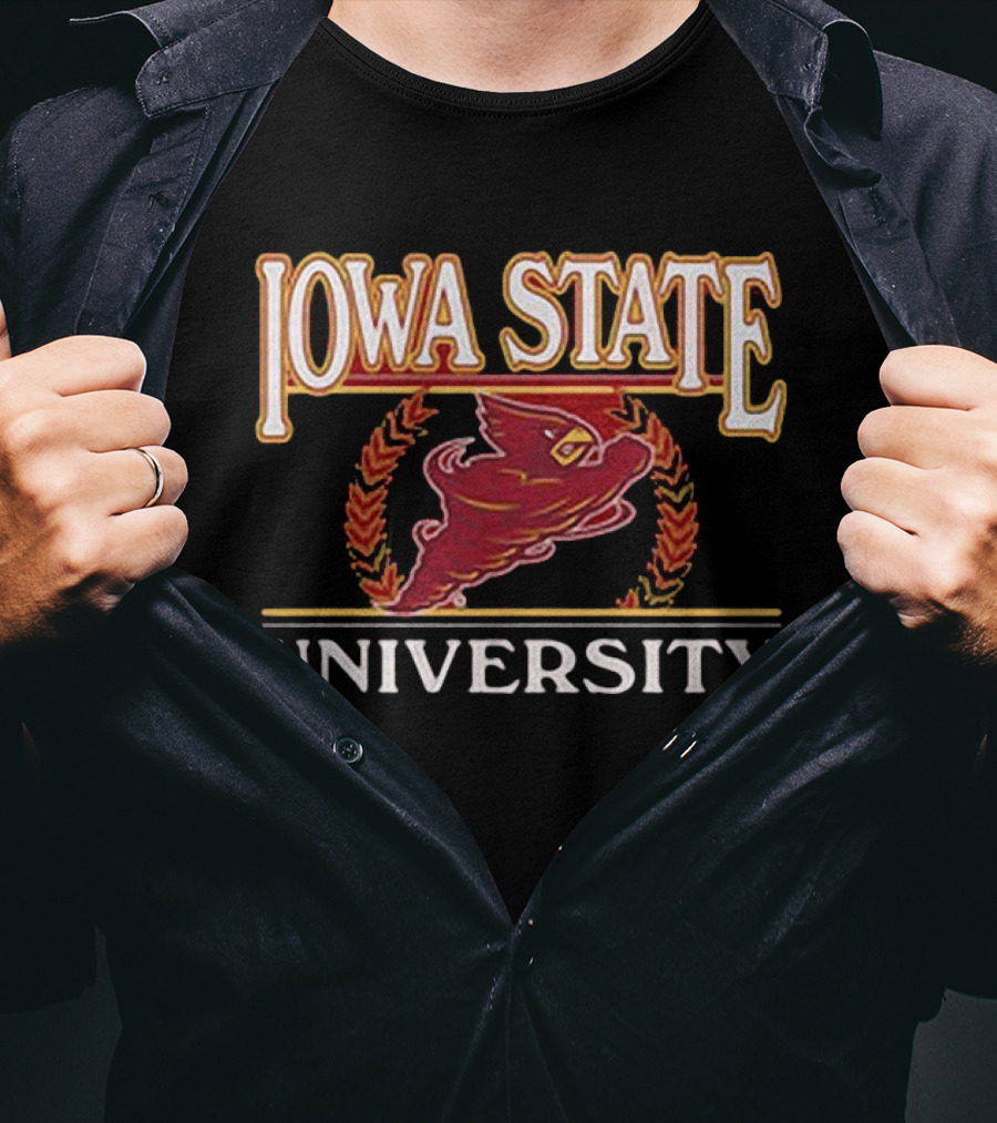 Iowa State University Seal Laurel Cyclone T-Shirt