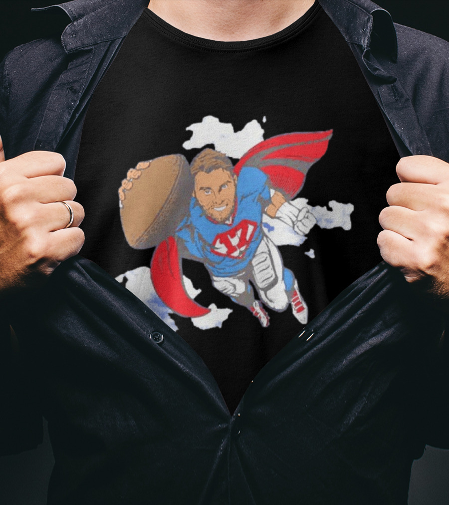 Superhero Football Josh Allen Buffalo Bills T-Shirt