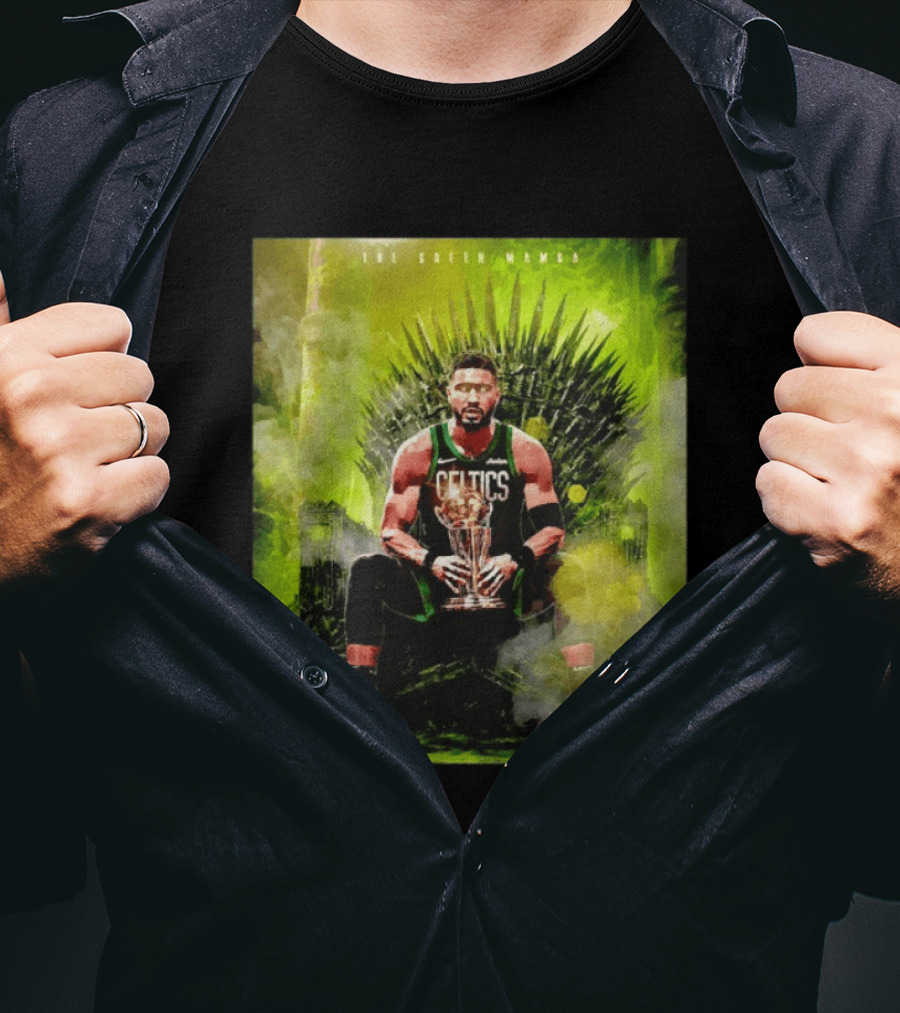 Jayson Tatum Boston Celtics The Green Mamba Iron Throne NBA Player T-Shirt
