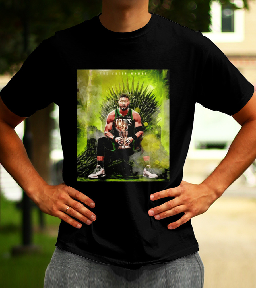 Jayson Tatum Boston Celtics The Green Mamba Iron Throne NBA Player T-Shirt