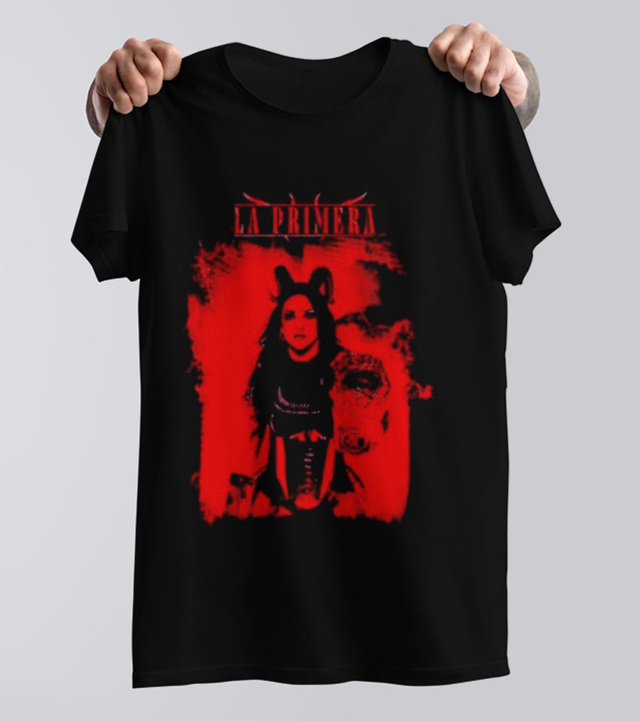 La Primera Stephanie Vaquer WWE Authentic Red Champion T-Shirt