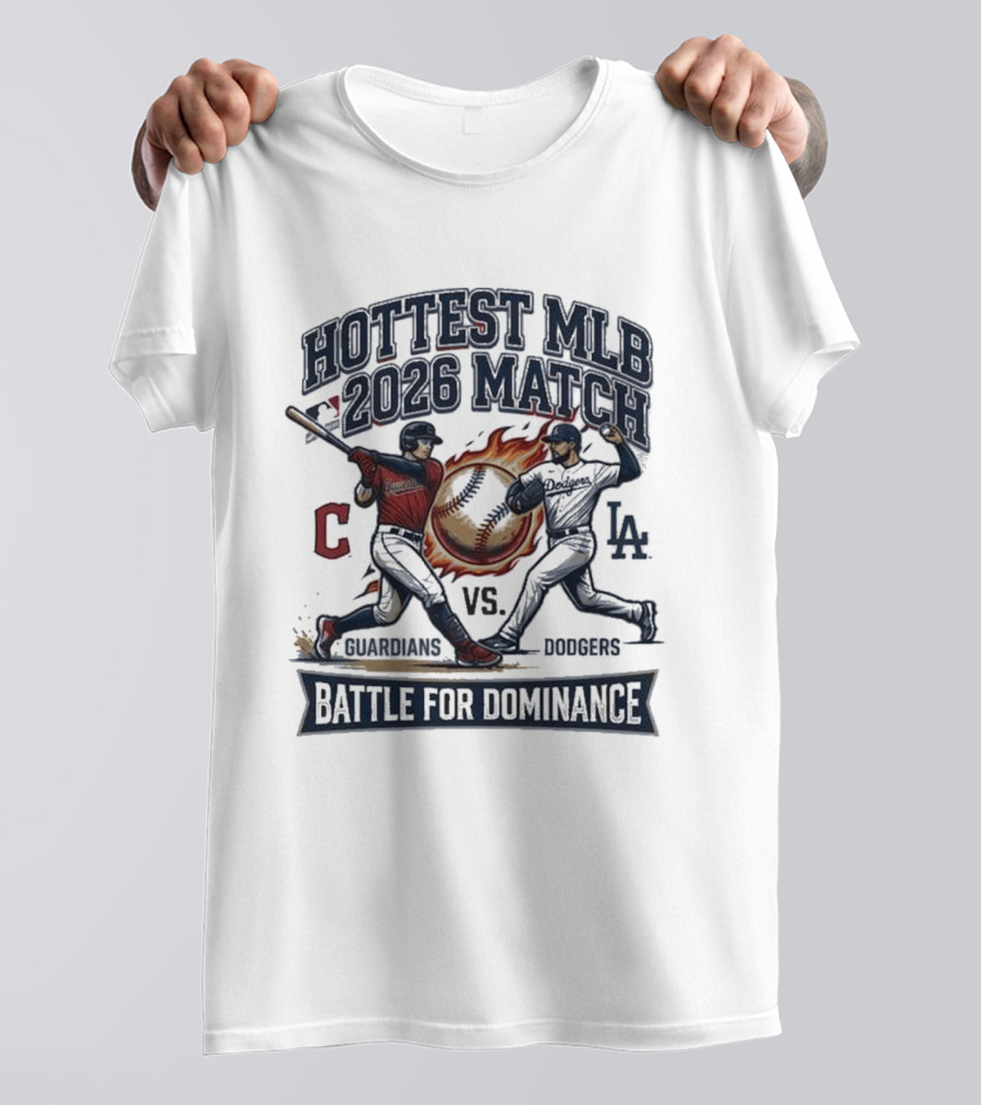 Hottest MLB 2026 Match Guardians Vs Dodgers Battle For Dominance T-Shirt