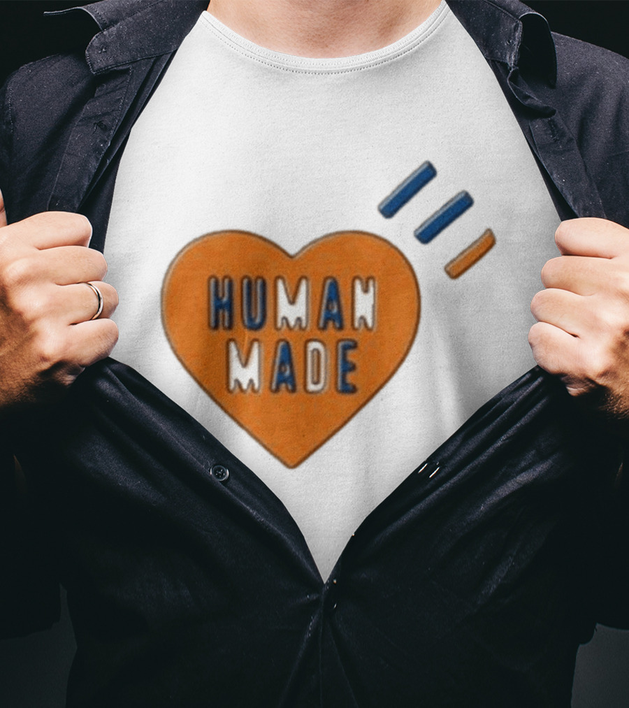 Human Made Heart Icon With Dry Alls T-Shirt