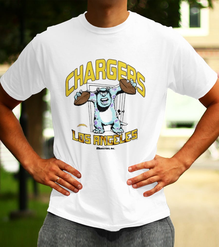 Los Angeles Chargers Monsters Inc Sully Collaboration T-Shirt