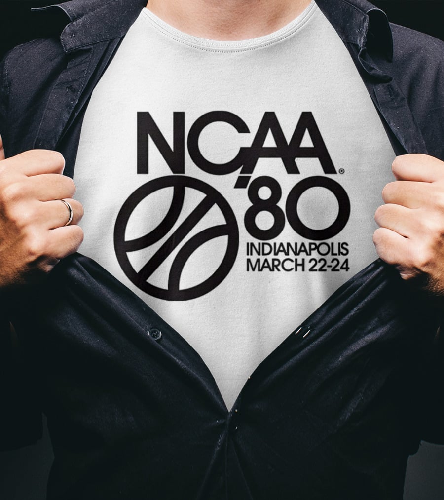 NCAA 1980 Indianapolis March 22 24 Final Four Basketball T-Shirt