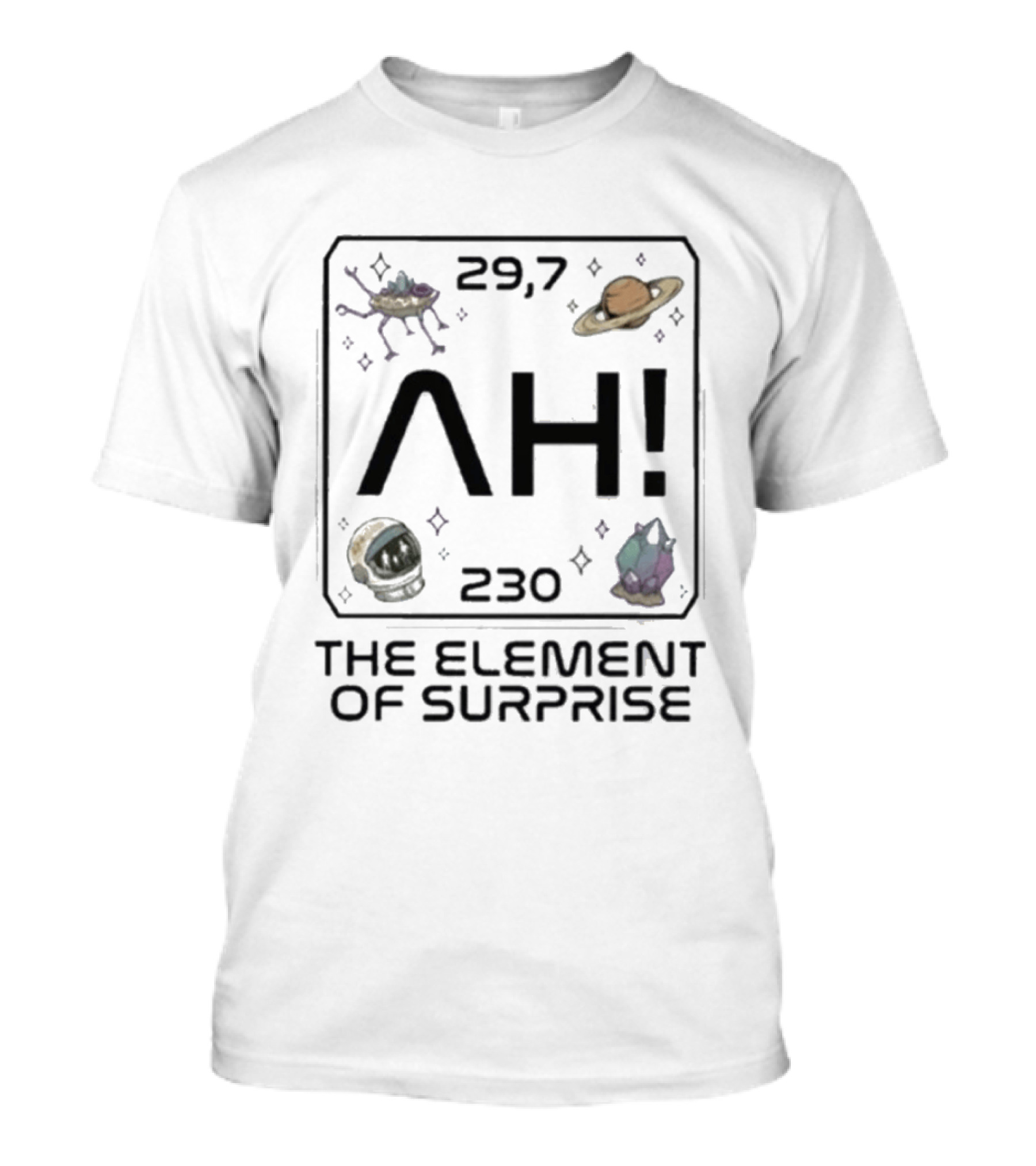 Project Hail Mary Ah Element 29.7 Surprise Sci Fi Space Novel 230 Saturn T-Shirt