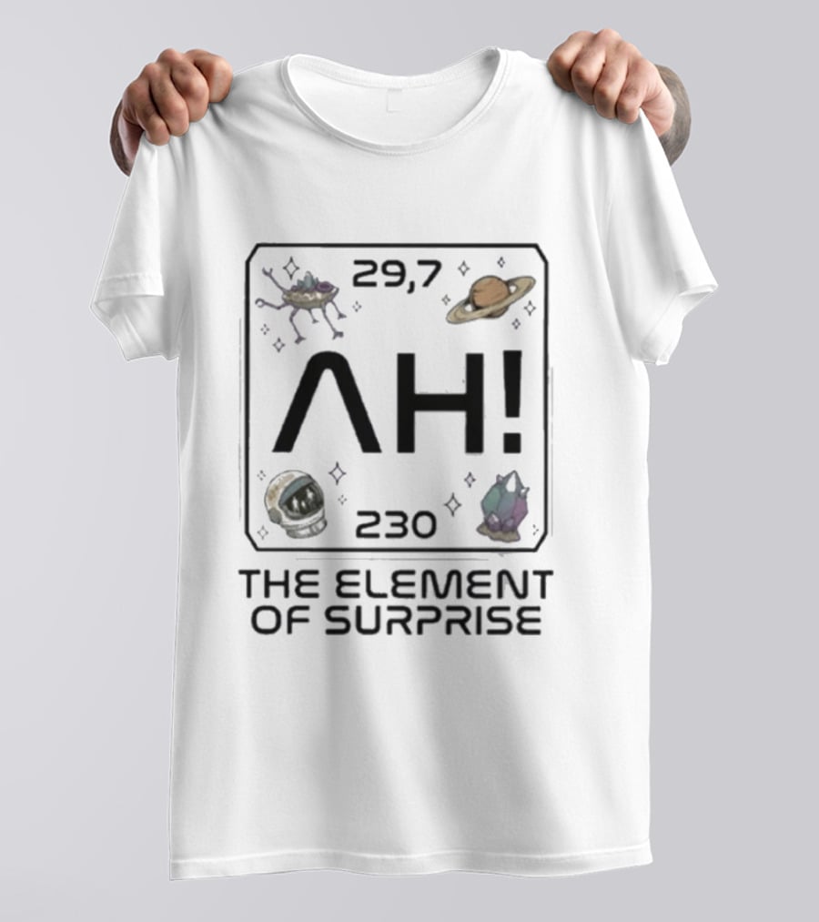 Project Hail Mary Ah Element 29.7 Surprise Sci Fi Space Novel 230 Saturn T-Shirt