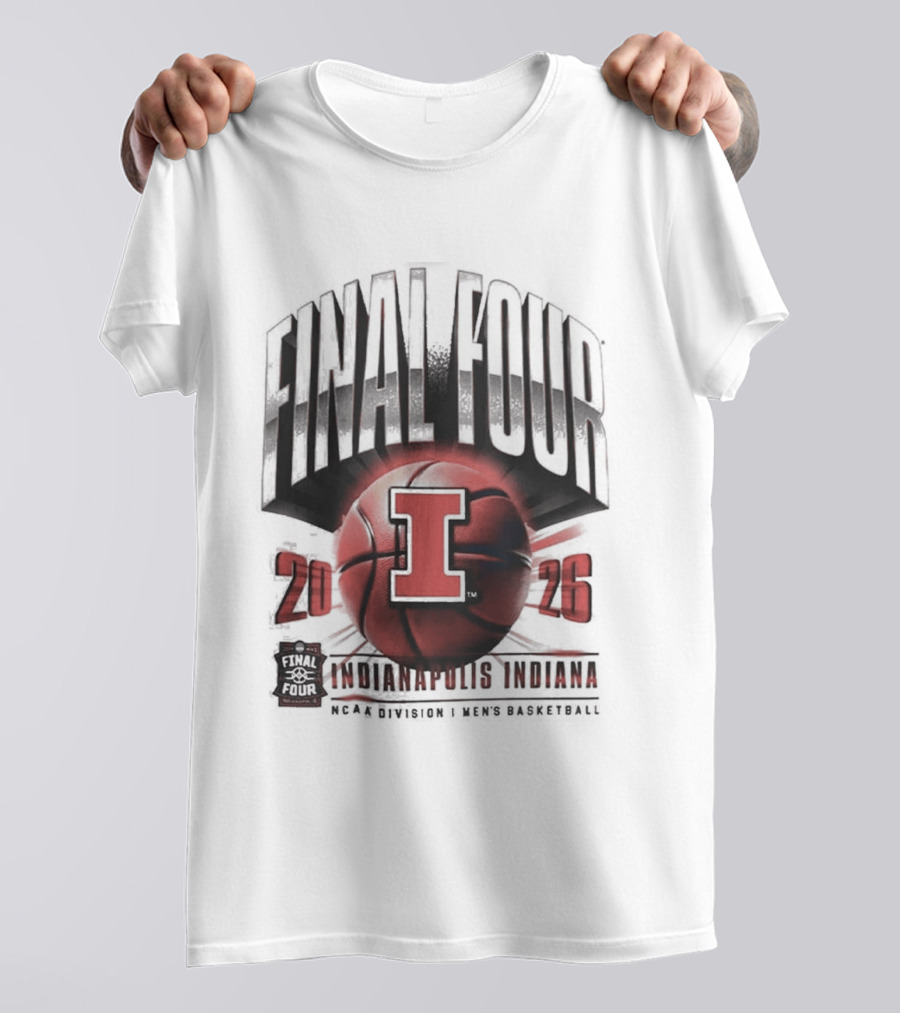 Rare Illinois Fighting Illini Final Four 2026 March Madness Basketball Tournament T-Shirt