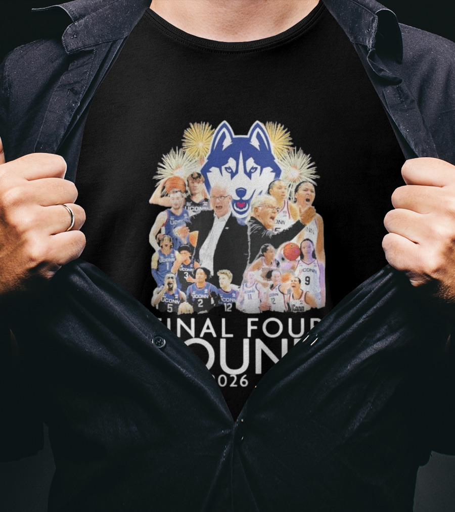 UConn Huskies Final Four Bound 2026 Celebration T-Shirt