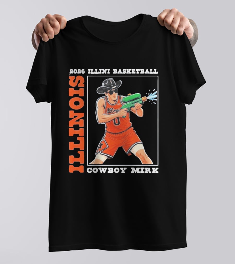 2026 Illinois Basketball Cowboy Mirk Fighting Illini March Madness Final Four T-Shirt