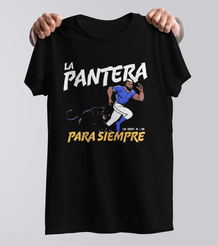 La Pantera Para Siempre Luis Robert Jr New York Mets Baseball T-Shirt