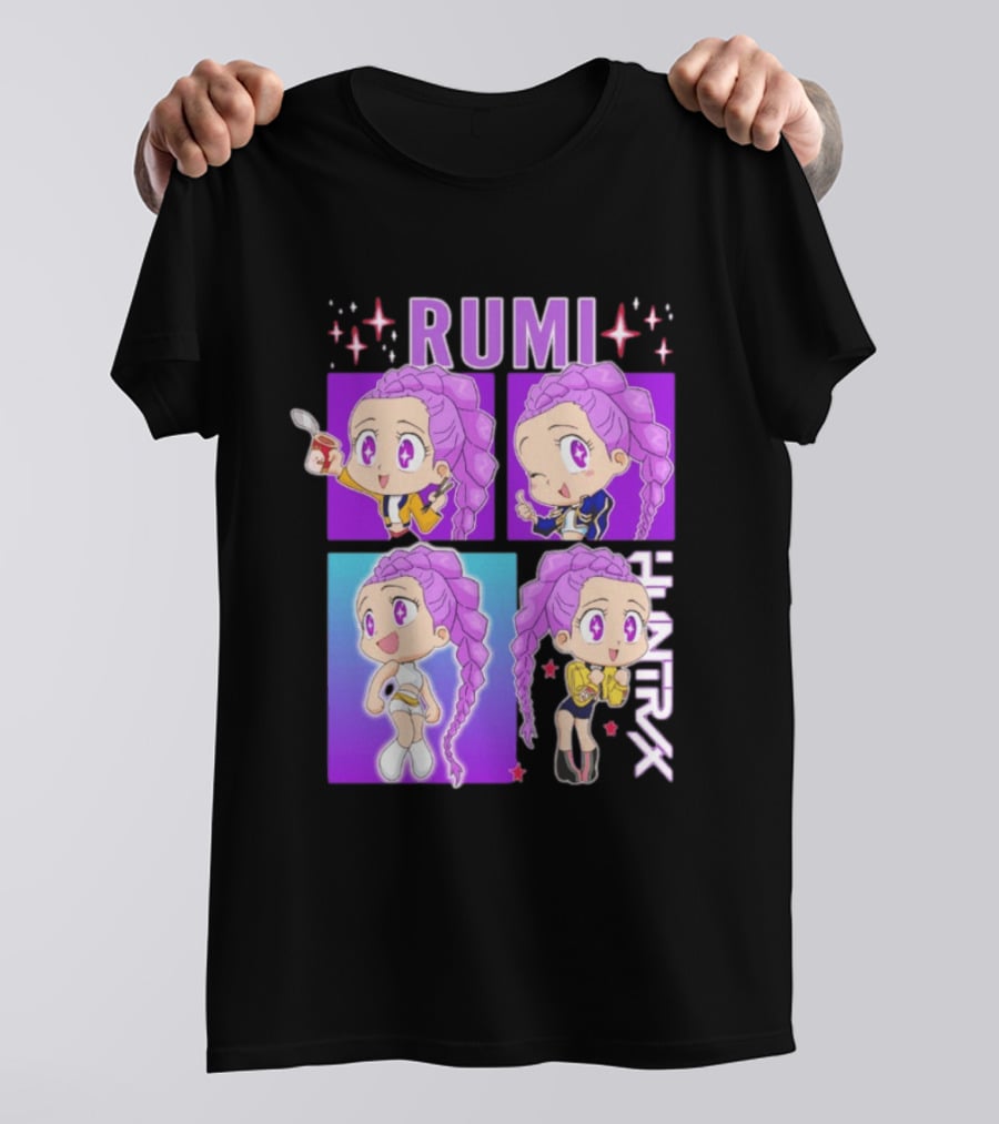 Rumi Kpop Huntrx Demon Hunters Cute Chibi Characters T-Shirt