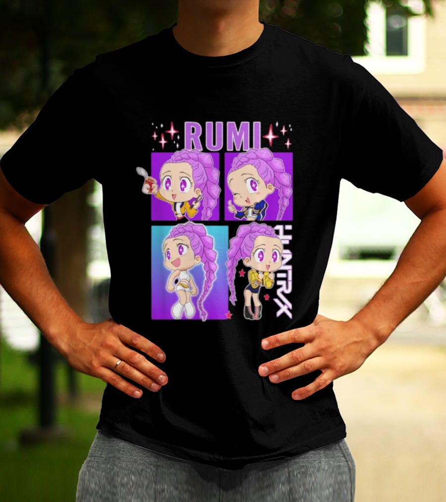 Rumi Kpop Huntrx Demon Hunters Cute Chibi Characters T-Shirt