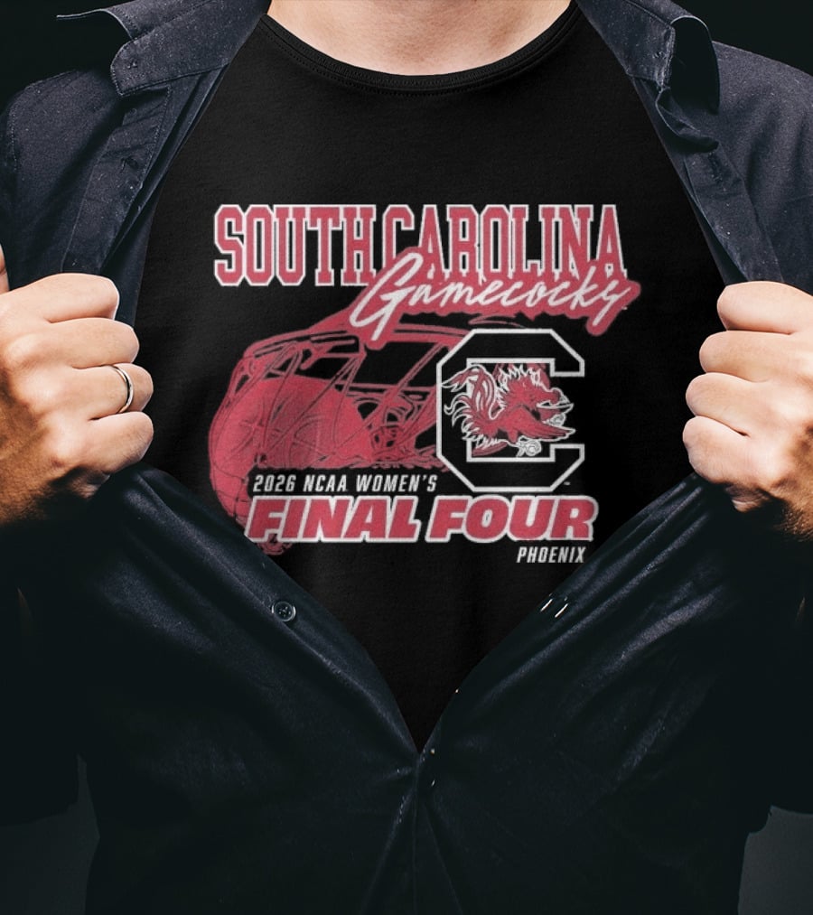 South Carolina Gamecocks 2026 NCAA Women's Basketball Final Four Phoenix T-Shirt