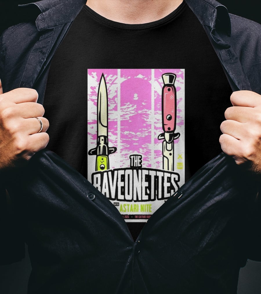 Raveonettes Astari Nite April 1 2026 Ft Lauderdale Culture Room T-Shirt