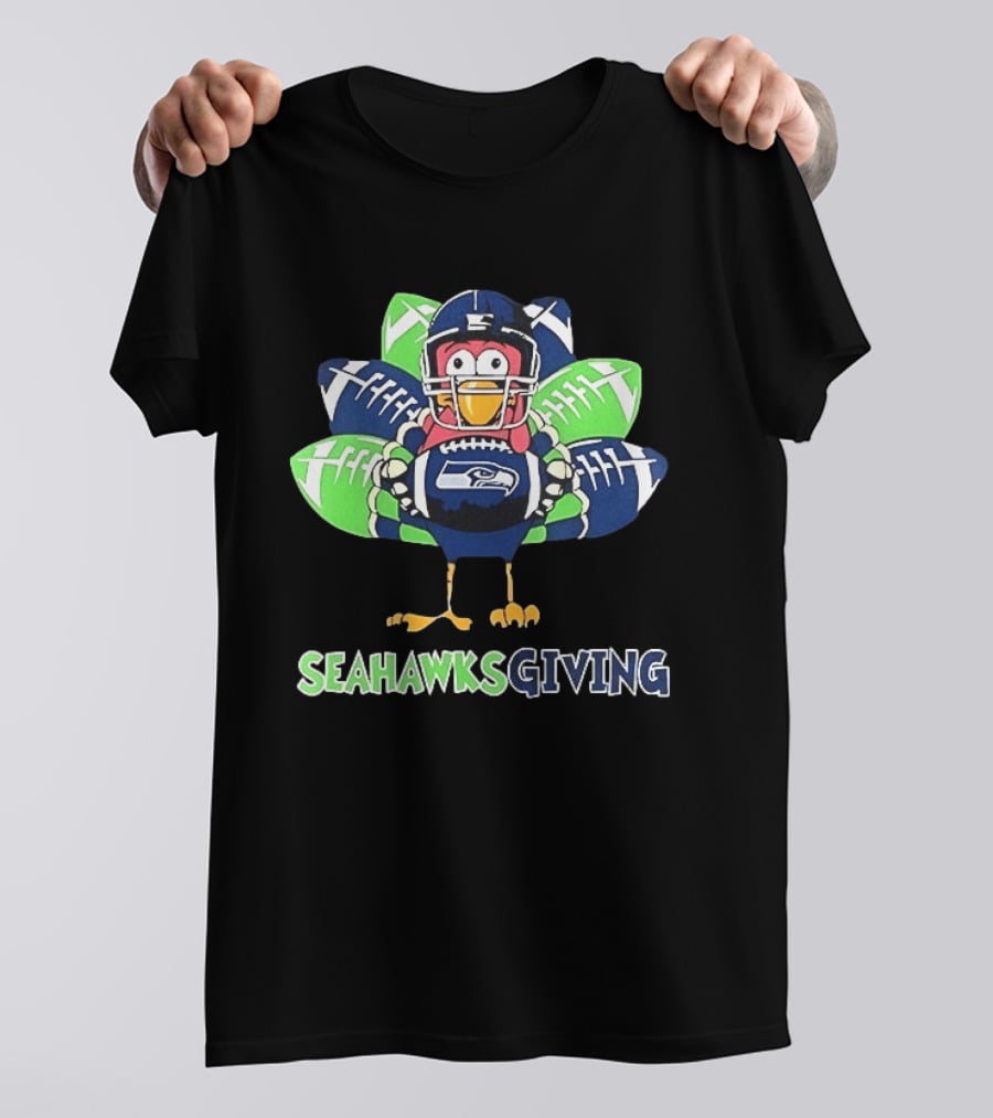 Seahawksgiving Turkey Seattle Seahawks Football Thanksgiving 2025 T-Shirt