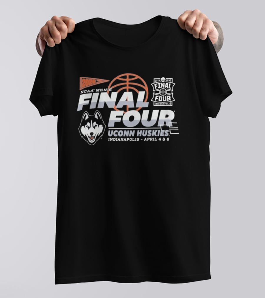 Uconn Huskies 2026 Final Four NCAA Men's Basketball Indianapolis April 4 & 6 T-Shirt