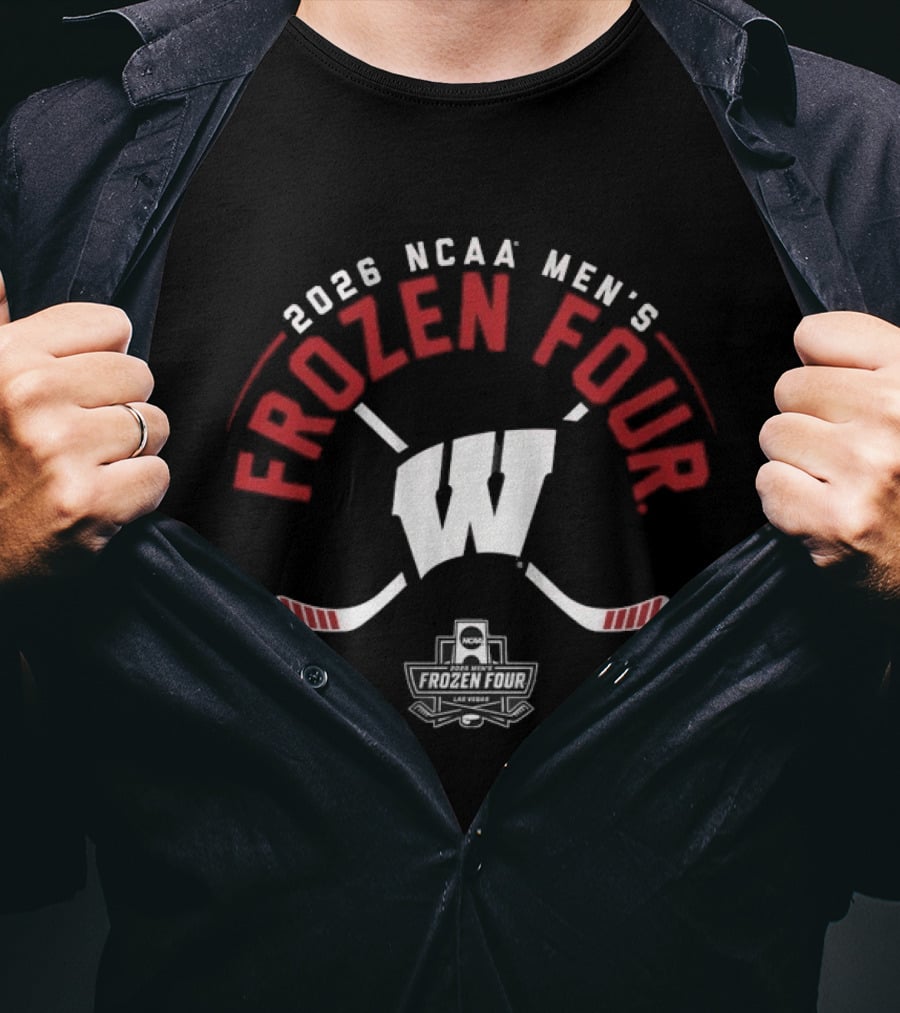 2026 NCAA Men's Frozen Four Wisconsin Hockey T-Shirt