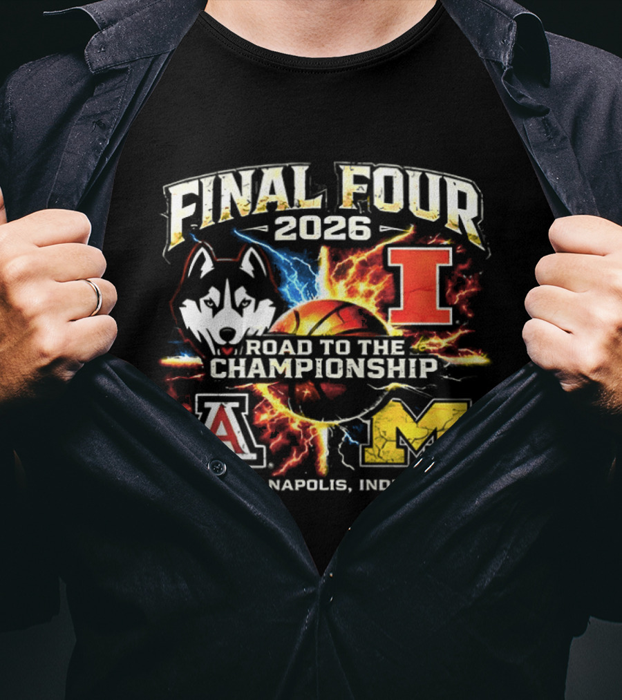 2026 Final Four Road To The Championship Indianapolis Indiana T-Shirt