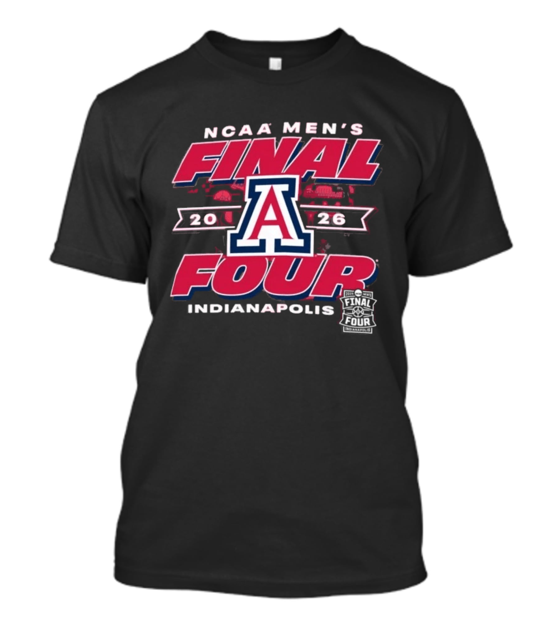NCAA Men's Final Four 2026 Arizona Wildcats Indianapolis T-Shirt
