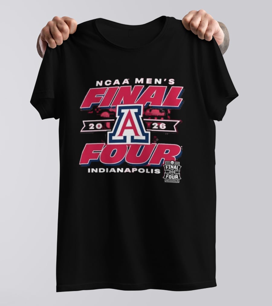 NCAA Men's Final Four 2026 Arizona Wildcats Indianapolis T-Shirt