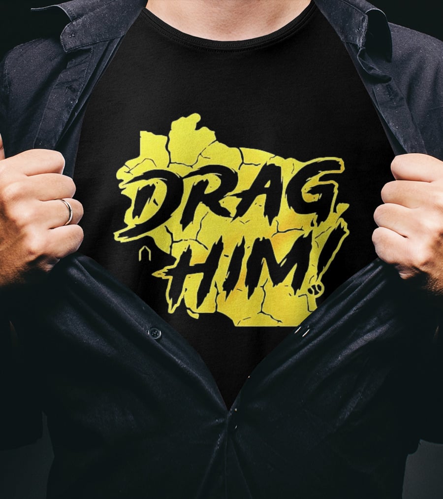 Drag Him Sal Frelick Milwaukee Brewers MLB Map T-Shirt