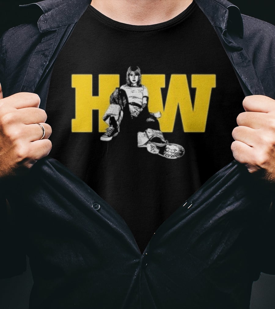 Hw Negative Self Talk No I Won't Hear It Knight Defender Sitting On HW Yellow Letters T-Shirt