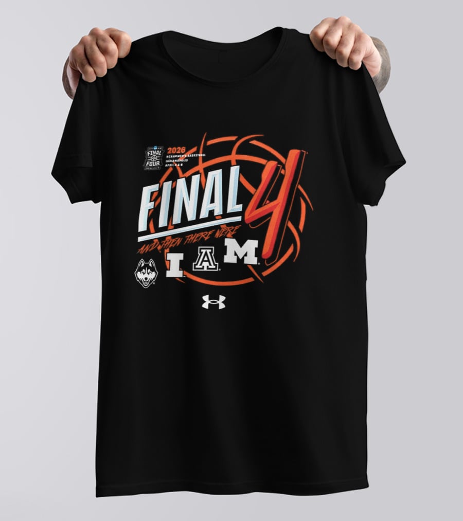 NCAA Men's Basketball Final Four 2026 Arizona UConn Illinois Maryland T-Shirt