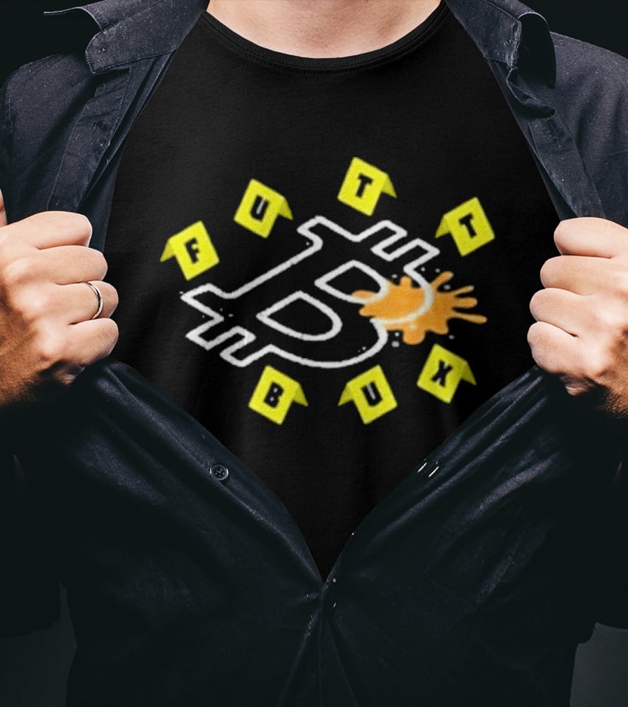 Windscribe Bitcoin Crime Scene Futt Bux T-Shirt
