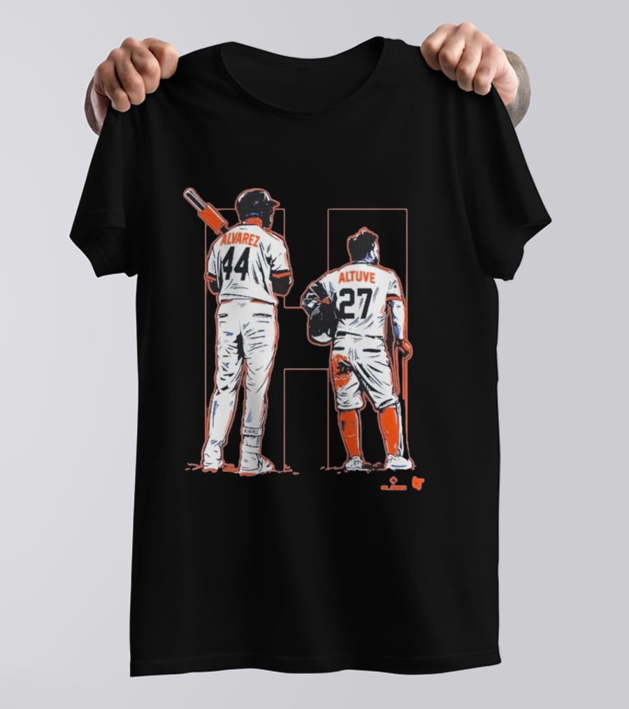 Yordan Alvarez Jose Altuve 44 27 Houston Baseball Astros H Duo T-Shirt