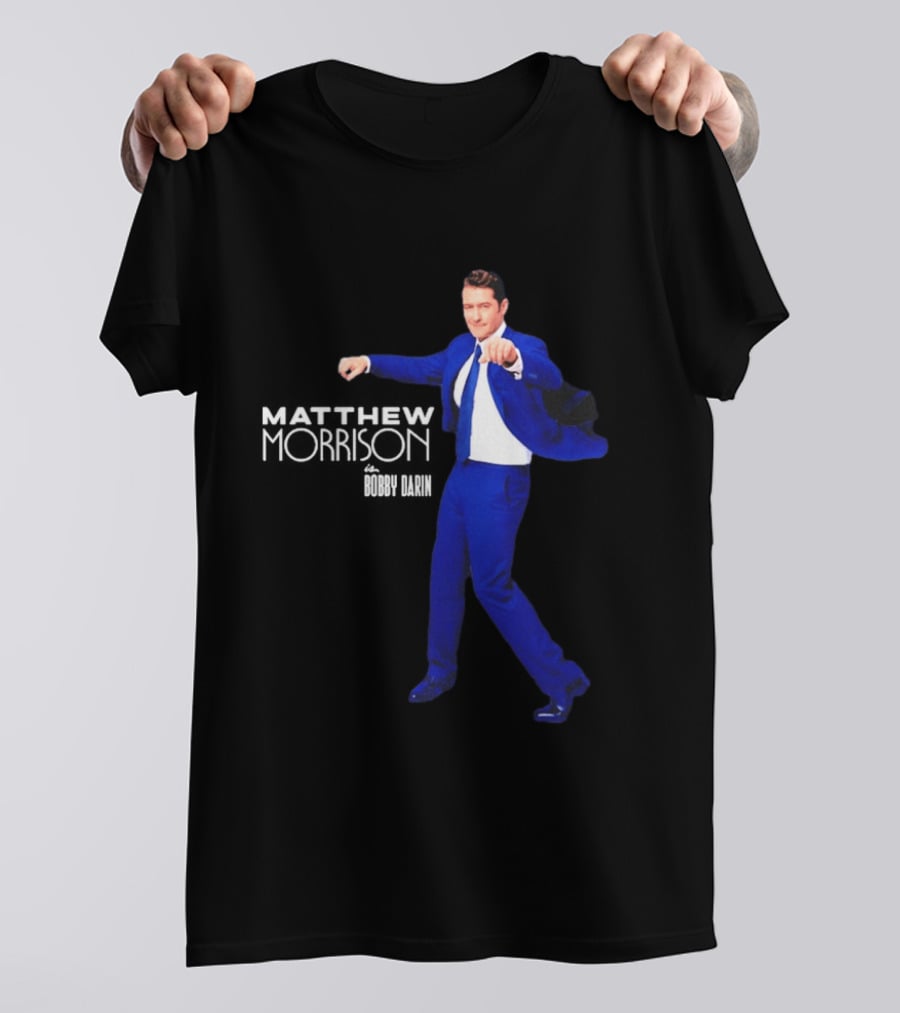 Just In Time Matthew Morrison Is Bobby Darin Bold Blue Suit Dance T-Shirt