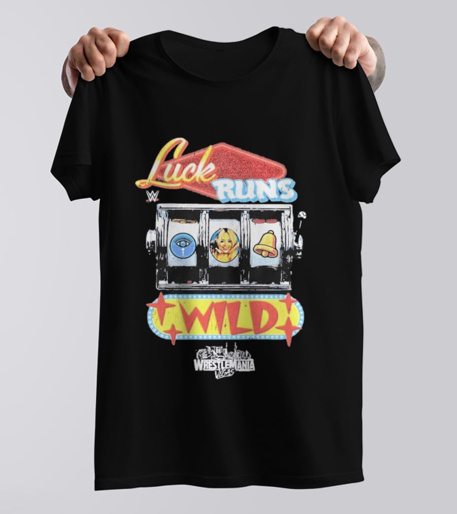 WrestleMania Vegas Slot Machine Luck Runs Wild T-Shirt
