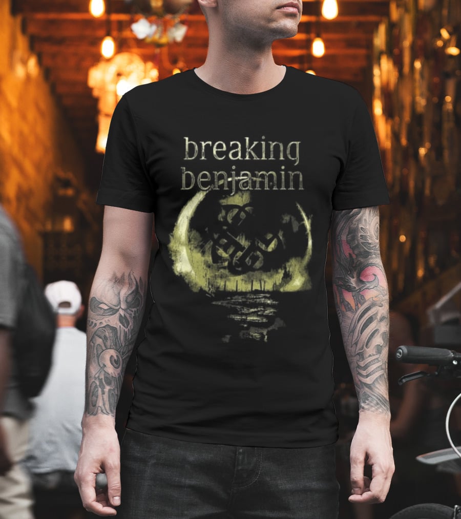 Breaking Benjamin 10 Years Dark Before Dawn Moon T-Shirt