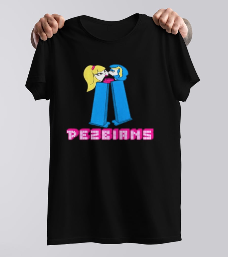 Pezbians Pez Dispenser Parody Retro Humor Kissing T-Shirt