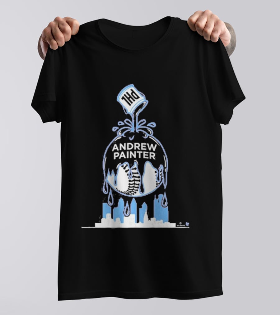 Andrew Painter PHL Paint The Town Phillies Skyline T-Shirt